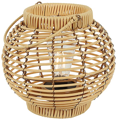 Countryfield LED windlicht convex Sabine S licht bruin