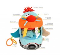 Dolce Toys Spielzeug Klassisches Aktivitäts-Kuscheltier Walross Walter - 30 cm