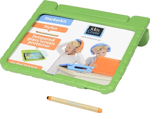 KidsCover iPad 10.9 grünes Set - INKLUSIVE Stylus & Glas-Screenprotector - Hülle für Kinder - kindersicher
