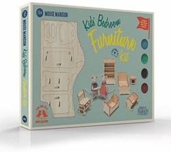Het Muizenhuis Holz Möbelset Kinderzimmer - Studio Schaapman Puppenhaus