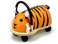 Wheelybug Rutschauto Tiger groß - Holzspielzeug Tiger Ride-On