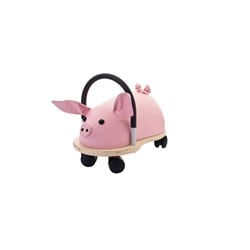 Wheelybug Laufauto Schwein - Holz Rutschfahrzeug groß für Kinder