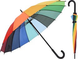 Regenbogen Regenschirm 52cm bunte Schirm multicolor