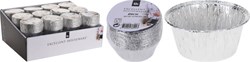 Excellent Houseware Aluminium Schälchen Grill rund 8cm 16 Stück