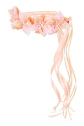 Souza for Kids Diadem mit Bändern Evaline lachs Tiara Haaraccessoire