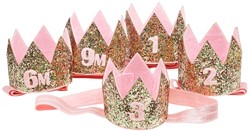 Souza for Kids Geburtstagskrone Haaraccessoire Gold Geschenk 9 Monate