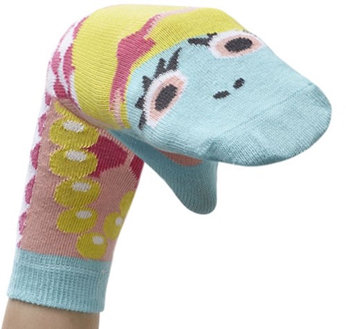 Harlekijn Kindersocken Puppensocke Meerjungfrau Größe 27-30 Handpuppe