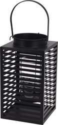 Laterne Metall schwarz Windlicht Kerzenhalter Dekoration schwarz