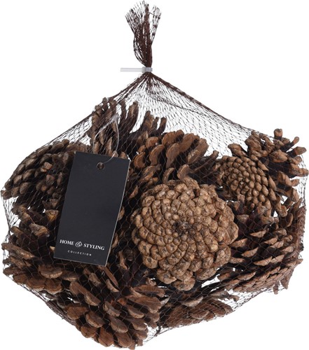 Dennenappel set 300 gram - Bruin