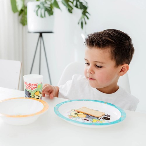 Bambolino Toys Kindergeschirr Woezel & Pip Melamin Ess-Set - bunt und robust-3