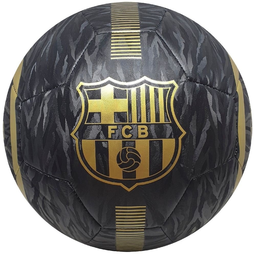 van der Meulen FC Barcelona Auswartsball 20 21 Schwarz Gold GroBe 5