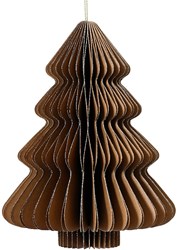Papier Baum Dekoration braun 20cm - dekorativer Tischdeko Papier