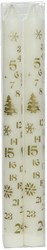 Dinnerkerze Advent weiß 2,1x25cm 2er-Set Kerzen Dekoration