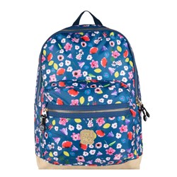 Pick & Pack Blumen Rucksack - navy M - Kinderrucksack mit Laptopfach