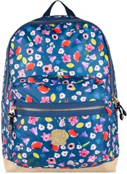Pick & Pack Blumen Rucksack - navy M - Kinderrucksack mit Laptopfach