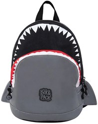 Pick & Pack Kinderrucksack Hai S reflektierend grau - Schulrucksack