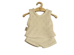 Hollie Puppenunterwäsche ajour weiß - Babypuppen Kleidung Set