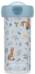Mepal Trinkflasche Schulbecher 300ml - Forest Friends - auslaufsicher und BPA-frei