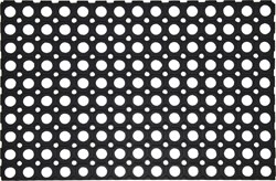 Gummi Fußmatte schwarz Schmutzfangmatte 60x40 cm für außen und innen