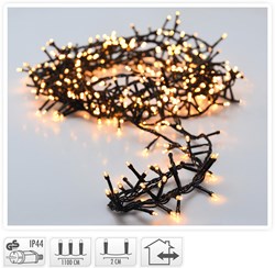 Kerstverlichting MicroCluster 560 LED warmweiß 11 Meter für drinnen und draußen