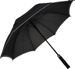 Spielzeug Regenschirm schwarz mit grauem Rand 104cmx82cm für Kinder