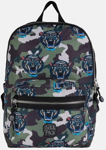 Pick & Pack Gefährlicher Katzen AOP Rucksack M / Camo