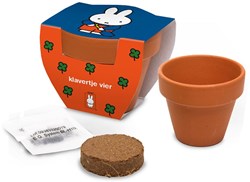 Nijntje Terracota Pot Klavertje Vier.