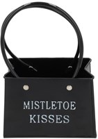 HBX natural living Blumentopf Tasche Modell schwarz Kunststoff Dekoration
