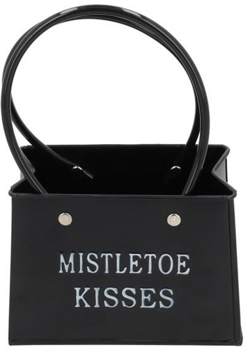 HBX natural living Blumentopf Tasche Modell schwarz Kunststoff Dekoration