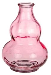 HBX natural living Vase Glas Rosa Bobble Dekoration Modern 12,5cm