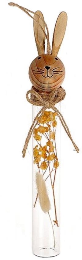 HBX natural living Dekohänger Hase Glas 25cm bunte Wohnaccessoires Planet Happy DE