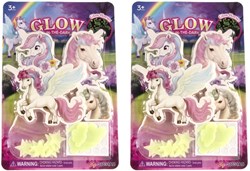 Glow in the dark stickers unicorn 24-teilig - Einhorn Sticker Set