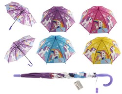 Kinderregenschirm unicorn 65cm bunt und robust für Kinder