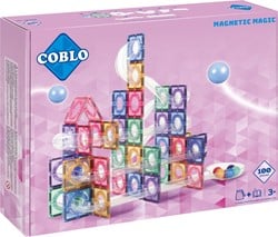 Coblo Spielzeug Magnetische Fliesen Pastel Marblerun / Kugelbahn 100 Stücke