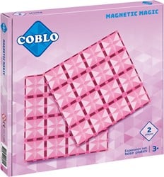 Coblo Spielzeug Magnetische Fliesen Pastell Grundplatten 2 Stück