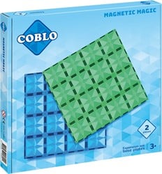 Coblo Spielzeug Magnetische Fliesen Classic Grundplatten 2 Stück