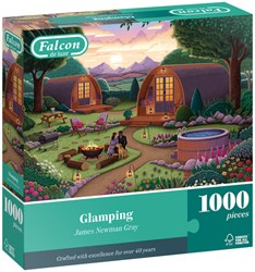 Falcon Puzzle Glamping 1000 Teile Landschaft Erwachsene