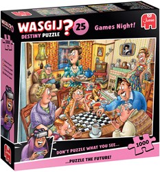 Jumbo Puzzle Wasgij Destiny Spieleabend - 1000 Teile Cartoon