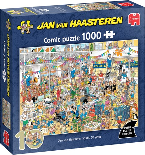Puzzel 1000 st. JvH 10 jaar Studio van Haasteren