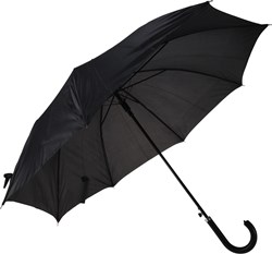 Koopman Regenschirm schwarz Automatik 118x94cm - langlebiger Regenschutz