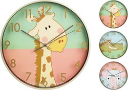Spielzeug Wanduhr bunt 25cm für Kinder - lehrreich