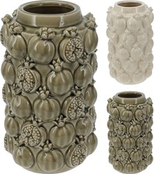 HH - Koopman Vase Dekoration Granatapfel 27cm Multicolor Modern