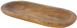 Schaal ovaal hout 38x18x3cm