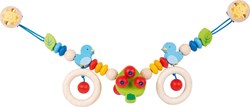 Heimess Kinderwagenkette Holz Vogel bunt Baby Spielzeug
