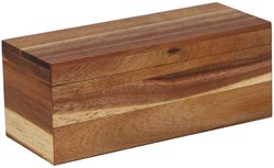 Daily Home Teebox Holz 6 Fächer braun mit Scharnierdeckel