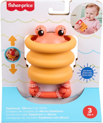 Fisher-Price Silikon Rassel Babyspielzeug Ozean Beißring sensorisch