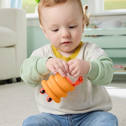 Fisher-Price Silikon Rassel Babyspielzeug Ozean Beißring sensorisch-2