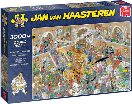Jumbo 20031 Jan Van Haasteren-Kuriositätenkabinett-3000 Teile Puzzlespiel, Mehrfarben