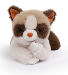 One Love Kuscheltier Katze - weiches Karamellbraun und Creme Plüsch
