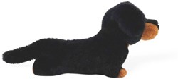 One Love Kuscheltier Dackel Pumpkin schwarz braun - weicher Plüschhund